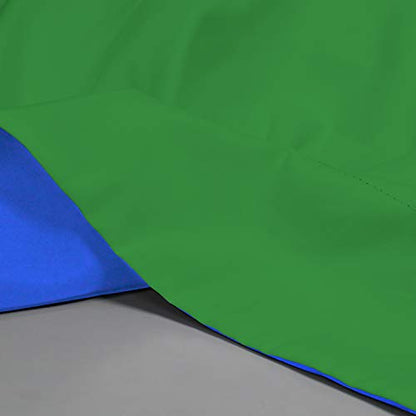 ISSUNTEX 5X7 ft Background Muslin Backdrop, Photo Studio, Collapsible High Density Screen for Video Photography and Television-Blue/Green - color: Blue/Green, size: 5X7 ft