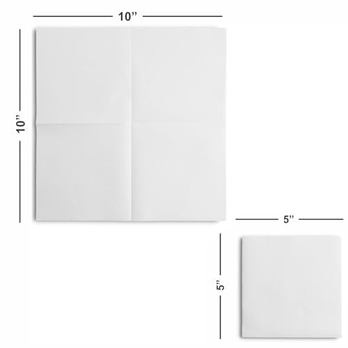 BloominGoods Disposable Linen-Feel Dessert and Beverage Napkins - Made In USA, Soft and absorbant cocktail Paper Napkins For Bar, Restaurant, Café, wedding Or Parties (200-Pack)