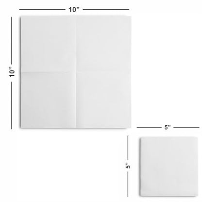 BloominGoods Disposable Linen-Feel Dessert and Beverage Napkins - Made In USA, Soft and absorbant cocktail Paper Napkins For Bar, Restaurant, Café, wedding Or Parties (200-Pack)
