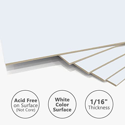 10 Pack 16x20 White Backing Boards, Uncut Mat Board 16x20, Acid Free Backerbords for 11x14 Photos, Pictures, Artwork and Paints - size: white 10pc backings 16x20