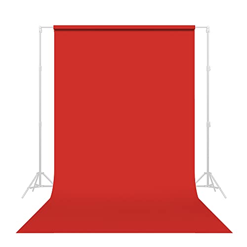 Savage Seamless Paper Photography Backdrop - Color #8 Primary Red, Size 86 Inches Wide x 36 Feet Long, Backdrop for YouTube Videos, Streaming, Interviews and Portraits - Made in USA - size: 86 in x 36 ft