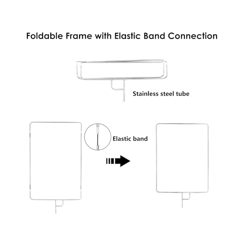 Photography Light Reflector Flag Kit, 35x47inches/90x120cm, 4-in-1 Gold/Silver/Black/White Diffuser and Translucent Diffuser, Foldable Stainless Steel Frame