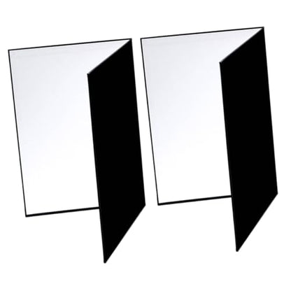 Lurrose 2pcs A4 Photography Light Reflector Board Foldable Photo Reflector for Studio and Outdoor Use, Portable Camera Lighting Diffuser Reflective Panel