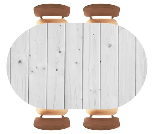 Wood Texture Background Fitted Oval Tablecloth, Waterproof Band Elastic Edge Table Cloth for Restaurant Banquets, Picnics, Tables Cover, Fits 42"x60" Oval TablesStyle 83 - color: Wood Texture -1, size: 60" x 42" (Oval)