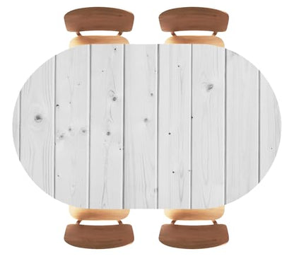 Wood Texture Background Fitted Oval Tablecloth, Waterproof Band Elastic Edge Table Cloth for Restaurant Banquets, Picnics, Tables Cover, Fits 42"x60" Oval TablesStyle 83 - color: Wood Texture -1, size: 60" x 42" (Oval)