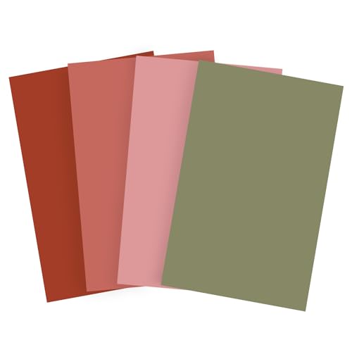 Bessie Bakes Blossom Solid Color Roll-Up 2 Feet x 3 Feet Photography Backdrops 4 Pack - color: Poppy, Camellia, Cactus Flower, Moss