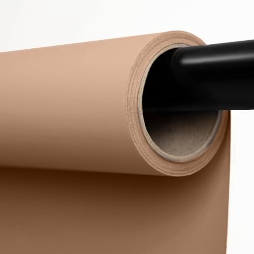 Kate Seamless Paper Backdrop Beige Photo Backdrop Paper (53''x32.8' Beige) - color: Beige, size: 53'' x 32.8'