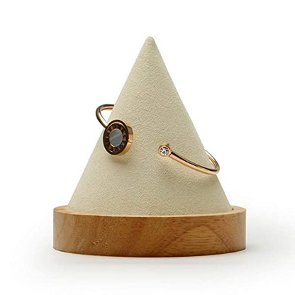 Solid Wood Single Bracelet Display Stand Jewelry Bracelet Display for Selling (WSM02401) - color: Wsm02401