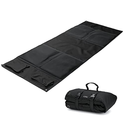 MOZETO Shooting Mat, Extra Large Folded Shooting Mats Prone Padded Hunting Accessories for Range Hunting - color: Black