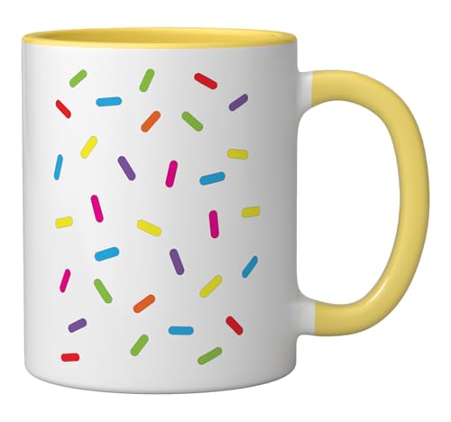 Ice cream Sprinkles Shirt Halloween Costume Easy Ceramic Mug, Yellow/White - color: Yellow/White