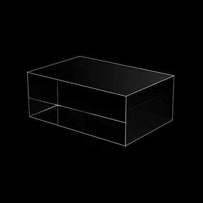 Clear Solid Acrylic Block - 6" x 4" x 2.36" All Diamond Polished Rectangle Clear Acrylic Cube for Display - Plexiglass Lucite Jewellery Block