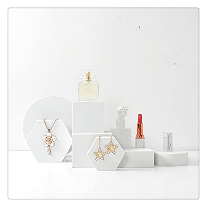 8PCS Product Photography Props Foam Photoshoot Prop Set for Product Display, Accessories, Jewellery, Cosmetics, Model, Perfumein and Trinkets on Perfect of Showing (White) - color: White