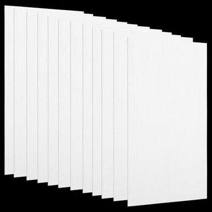 12 Pack Fluorescent Light Covers,23.7"x47.7"x0.2" Milky White Polycarbonate Diffuser Panels,Cuttable Ceiling Light Covers for 2x4ft Drop Ceiling Fixtures,Replacement for Office Classroom Hospital Home