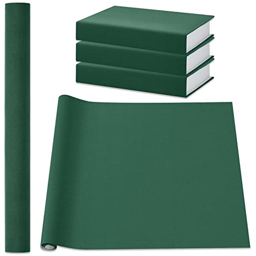 PerKoop Book Cloth for Book Binding 40 x 16 Inch Fabric Surface Paper Backed Bookcover Archival European Durable Strong Bookbinding Supplies Cover Books Album Scrapbooking (Dark Green) - color: Dark Green