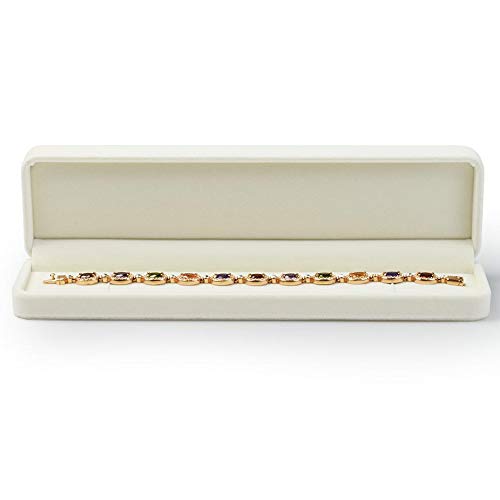 Oirlv Velvet Jewelry Storage Box Bracelet/Necklace/Long chain Gift Box Showcase Display Organizer - style: Long Chain/Necklace/Bracelet Box