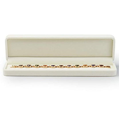 Oirlv Velvet Jewelry Storage Box Bracelet/Necklace/Long chain Gift Box Showcase Display Organizer - style: Long Chain/Necklace/Bracelet Box