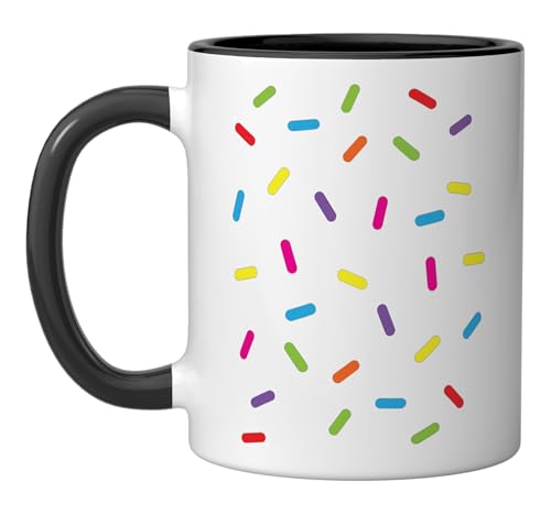 Ice cream Sprinkles Shirt Halloween Costume Easy Ceramic Mug, Black/White - color: Black/White