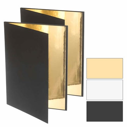2Pcs 11"x8" Light Reflectors 4 in 1 Photography Reflector Cardboard, Foldable & Stable for Still Life Product Food Photo Shooting, Self-Standing, Gold - color: Gold