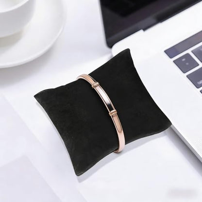 3 pcs Black Velvet Bracelet Watch Pillow Jewelry Displays 3 inch Bracelet Bangle Watch Display Holder