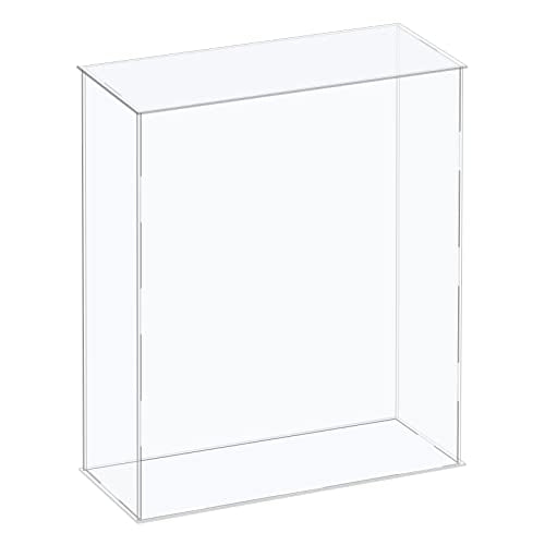 MECCANIXITY Acrylic Display Case Plastic Box Cube Storage Box Clear Assemble Showcase 10.2x4.3x16.1 Inch for Collectibles - size: 10.2x4.3x16.1 Inch