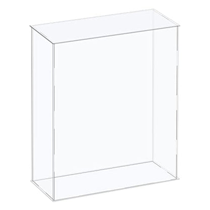 MECCANIXITY Acrylic Display Case Plastic Box Cube Storage Box Clear Assemble Showcase 10.2x4.3x16.1 Inch for Collectibles - size: 10.2x4.3x16.1 Inch