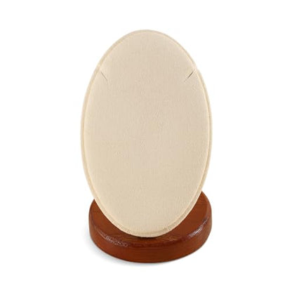 Necklace Holder, Jewelry Stand,Wooden Earring Organizer,Premium Necklace Display,Luxury Earring Display,Beige Small Jewelry Organizer Stand - color: 05-Beige Necklace Stand