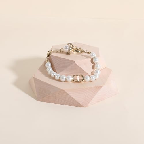 2pcs Wooden Jewelry display tray, Hexagon jewelry display riser, Jewelry retail shop photography props【Beech Hexagon tray-2pcs】