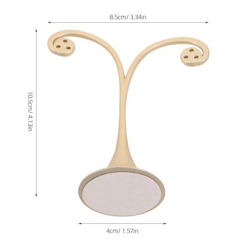 Metal Earring T Bar Stand - 6 Holes Retail Display Holder T Earring Display Holder - Jewelry Stand with Base for Show Jewelry Online Stores Photography Prop - color: Golden