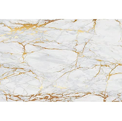 12x8ft Polyester White Gold Marble Backdrop for Photography Birthday Cake Smash Marble Food 1st Birthday Marble Wedding Texture Bridal Shower Background Newborn YouTube Photo Props - size: 12x8ft-Polyester