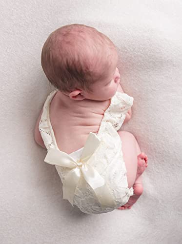 Newborn Photography Props Baby Girl Lace Romper Newborn Baby Photo Props Outfits 0-1 Month