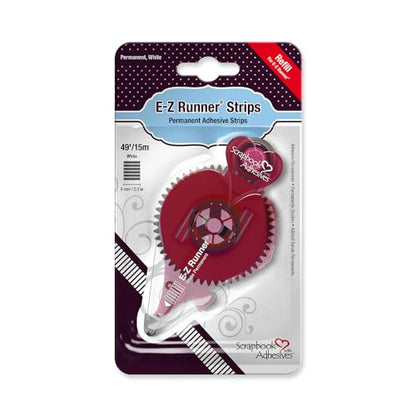 SCRAPBOOK ADHESIVES BY 3L E-Z Runner Permanent Refillable Refill Catridge, 49 Feet - style: Strips