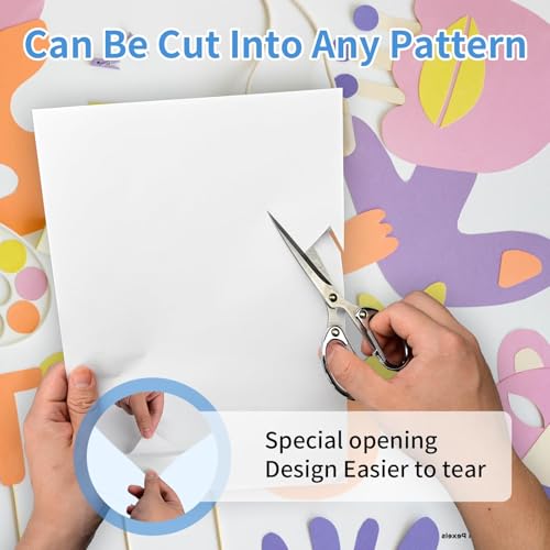30 Sheets A4 Double Sided Adhesive Sheets, 8.3 x 11.5 Inch Super Strong Sticky Tape for Arts Craft Scrapbooking Photo Albums Home Decorative