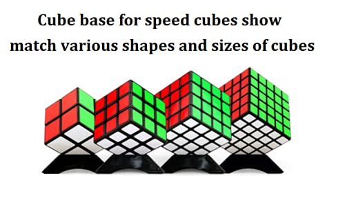 Stand Plastic Speed Cube Holder - Black Base - 5pcs
