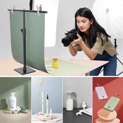 Photography Backdrops Small Product Background: Flat Lay Seamless Paper Props - Tabletop Photo Shoot for Jewelry Cosmetics Food .(22x34in, Dark) - color: Dark 6pcs/12color