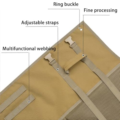 Tactical Shooting Mat Prone Padded 79" Extra Long, Extra Large Hunting Shooting Mats for Outdoor Training Shooters Range Rifle, Roll Up Portable Waterproof Non-Slip Durable Shooting Rest - color: Brown