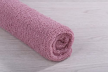 Newborn Photography Props Wrap Stretch Long Ripple Blanket Yarn Baby Photo Props Boy Girl Cloth Fabric Layer - color: Light Purple