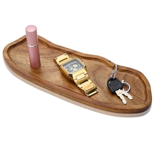 Wooden Tray Cloud Shape Jewelry Dish Wood Food Board 290x105x15mm Cute Decorative Fillable Serving Board for Food Fruit Snack Party Supplies Kitchen Table Home Decoration Tan - size: 290x105x15mm