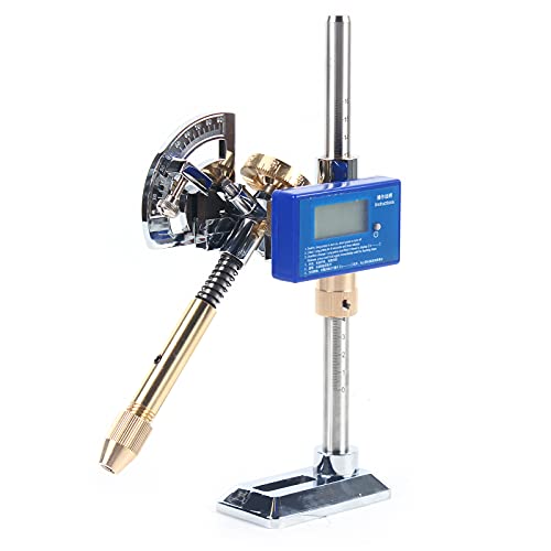 Digital Display Angle Manipulator，Gem Faceting Machine Angle Polishing Handle，High Precision Grinding Faceted Manipulator Jade Jewelry Faceting Machine Faceting Equipment 96 Index Wheel
