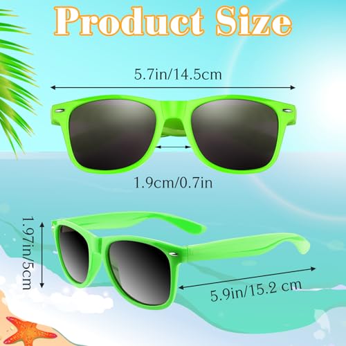 ASTARON Sunglasses Bulk, 6/12/24/48 Pack Sunglasses Party Favors for Summer Beach Pool Birthday Wedding Party Supplies - color: Green
