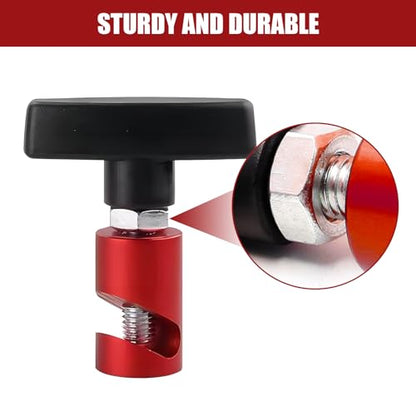 UGSHY 1 PC M12 x 1.25 Car Modification Hood Prop Accessories, Metal Anti-Pinch Vehicle Hood Prop Tool, Universal Automotive Hood Trunk Tailgate Lift Support Holder for Truck SUV Car (Red) - color: Red