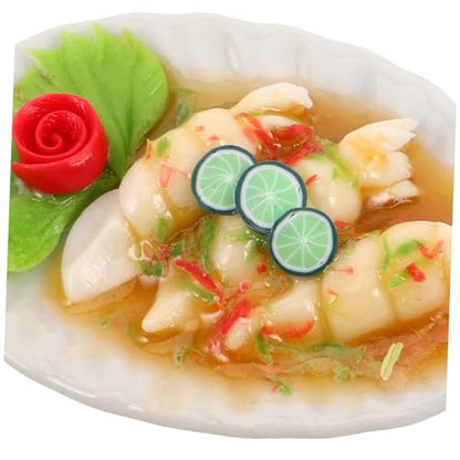 Ceramic Miniature Thai Cuisine Food Model for Dollhouse Decoration Realistic Accessories for Miniature Kits and Tiny Display Props