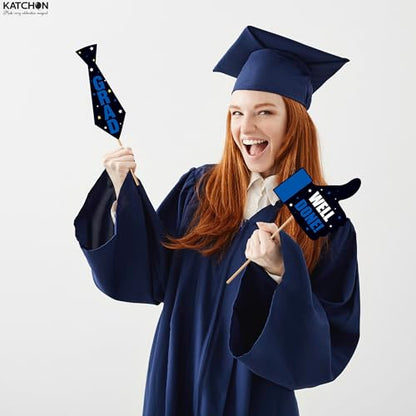 KatchOn, Graduation Photo Props 2026 - Pack of 40 | Blue and Black Grad Party Decorations | Grad Photo Props 2026 | 2026 Graduation Decorations