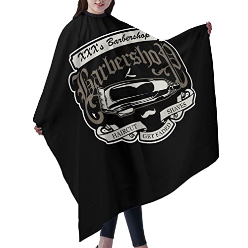 Custom Barber Cape Hairdresser Cape, Personalized Salon Cape for Men, Customized Hair Cutting Cape for Home Salon Barbershop - color: Barber Style-18
