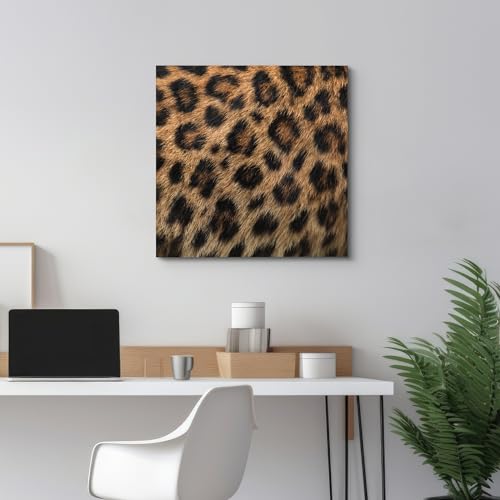 wall26 - Canvas Prints Wall Art - Canvas Prints Wall Art - Leopard Fur/Skin Texture - 12"x12" - color: 03. Leopard Pattern, size: 12"L x 12"W