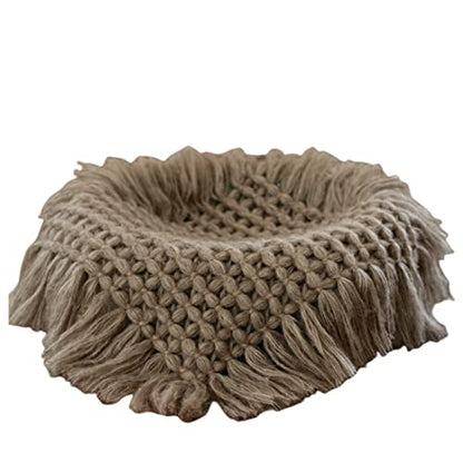 Newborn Baby Photography Props Blanket Posing Aid for Girl Boy Photo Shoot Baskets Filler Posing Stuffer Background Blanket (Grey Camel) - color: Grey Camel