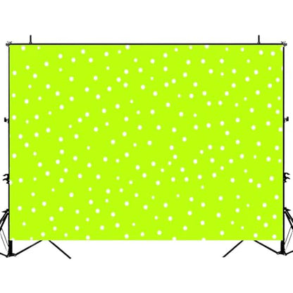 5x7ft Photography Backdrop Polka Dot Bright Green White Photo Backdrop Photography Background for Photoshoot Portrait Video Party Photo Studio Prop Booth - color: Color3