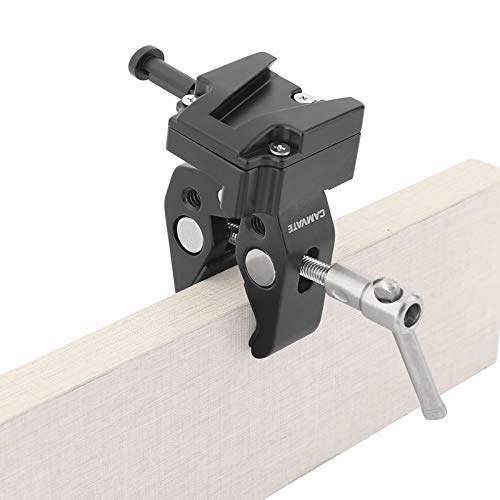 CAMVATE Super Crab Clamp + Universal V-Lock Mount Quick Release Adapter for DSLR Camera Battery - 2596