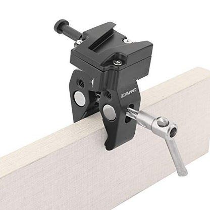 CAMVATE Super Crab Clamp + Universal V-Lock Mount Quick Release Adapter for DSLR Camera Battery - 2596
