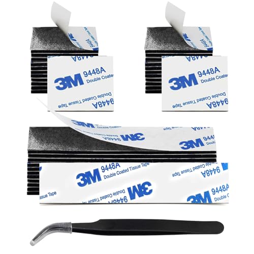 Double Sided Foam Tape, Heavy Duty Adhesive Mounting Tape, Square Rectangular Shapes, Waterproof for Crafts Mixtiles Photos Walls Home Office Car Decoration DIY Projects 100pcs