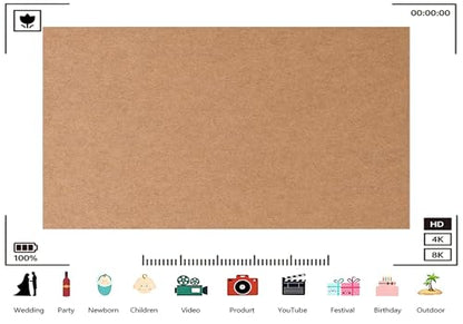 Trykid 20x10ft Brown Kraft Paper Texture Backdrop Rustic Matte Surface Solid Brown Background Photography Background for Craft Project Product Shoot Party Decoration Photo Booth Prop Fabric - size: 20x10ft